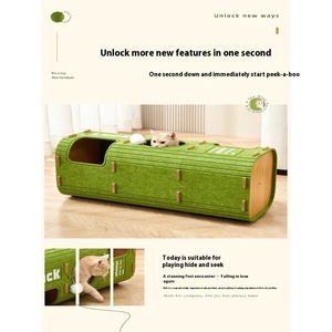 Kratz baum Katzen bett Platzsparendes Filz-Eimer bett 2Tier 3Tier Pet <span class=keywords><strong>Bucket</strong></span> Tree Hole Pet Climbing Frame Große Katze Villa - Product Image 4