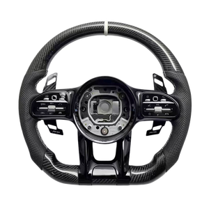 Volant de course en cuir et fibre de carbone LED personnalisable, en promotion, pour Mercedes-Benz Classes <span class=keywords><strong>C</strong></span>/E/S/G, livraison rapide - Product Image 2