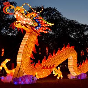Chinesisches Neujahr Erntedankfest Weihnachten Drachen-Laterne Große LED Wasserdichte Ausstellungsdekoration - Product Image 2