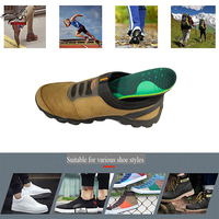 Semelles intérieures Mustang Comfort Soft Cushion, durables, en PU/EVA et mesh, absorbant les chocs, pour chaussures de marche, de sport et décontractées.