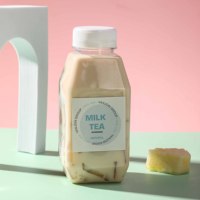 Bouteilles de jus de qualité alimentaire rempli à chaud PP HDPE bouteille d'emballage de yaourt de jus avec bouchons inviolables conteneur de boisson de remplissage à chaud