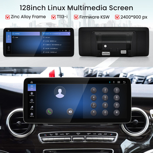 ระบบ HFmidia Linux หน้าจอบางขนาด 12.8 นิ้ว สำหรับติดตั้งบนคอนโซลรถยนต์ รองรับ Wireless CarPlay และ Android Auto พร้อม WiFi ในตัว สำหรับรถยนต์ Mercedes-Benz V-Class W447 - Product Image 4
