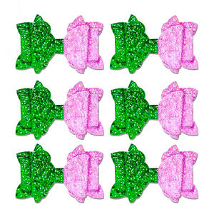 Wholesale Metal Christmas Green <b>Red</b> and White <b>Sequined</b> Hairpins for Girls Party Head Accessories - Product Image 4