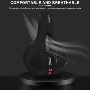 Asiento de Bicicleta RIDERACE con Luz Trasera, Cojín de Ciclismo con Diseño de Glúteos Grandes, Asiento Delantero Hueco para Bicicleta de Montaña, <span class=keywords><strong>Amortiguador</strong></span>, Amplio y Cómodo - Product Image 4