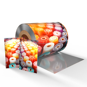 Rollo de <span class=keywords><strong>Película</strong></span> de Plástico Laminado de Grado Alimenticio Personalizado para Envasado de Galletas, Dulces, Bocadillos, Chocolate y Leche - Product Image 4