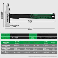 Marteau à bec de canard Fitter Ball Pein - Marteau en acier à face ronde pour tôlerie et soudure électrique, poids 200g/300g/500g