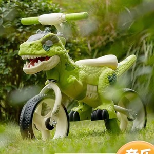 Dinosaur Balance Bike For Kids 2-6 Years Pedal Free With Lights Music - Product Image 2