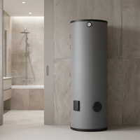 Pompe à chaleur électrique à source d'air en acier inoxydable à double serpentin 100L-500L pour usage domestique, économie d'énergie, respectueuse de l'environnement, avec tampon d'eau chaude