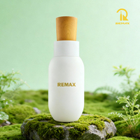Le fabricant fournit une bouteille de lotion en bambou avec bouchon à transfert d'eau de 80 ml