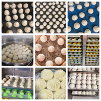 Machine à fabriquer des pains vapeur, machine à fabriquer des Pau, machine à fabriquer des Baozi, machine à fabriquer des pains ronds (Malaisie, Singapour), 3600 pièces/heure, 1,5 kW