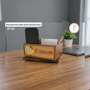 Plateau de table en bois personnalisé fait main Liviya Vintage - Produit promotionnel pour le bureau, idéal pour la rentrée scolaire et Noël - Product Image 4
