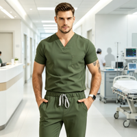 Ensembles de jogging à manches courtes pour hommes, nouveau style, tenues médicales personnalisées en tissu jersey Spandex/Polyester, détection par aiguille