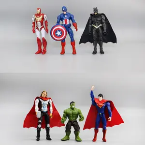 6 Stijlen Marve1 De Wreken 10Cm Super Hero Ironmans Batmans Hulks Cartoon Pvc Model Speelgoed Action Figures