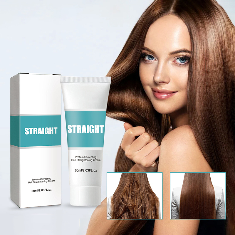 2023 new protein correcting hair straightening cream 60ml nourishing fast smoothing collagen hair straightener
