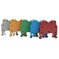 Bloc de bornes pour rail DIN MRK2.5, connexion par vis, bornes électriques pour fils de 2,5 mm²