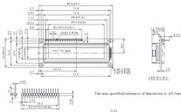 Modul Layar LCD WG14432B 14432 Dot Matrix Latar Belakang Kuning-Hijau dengan Karakter Hitam