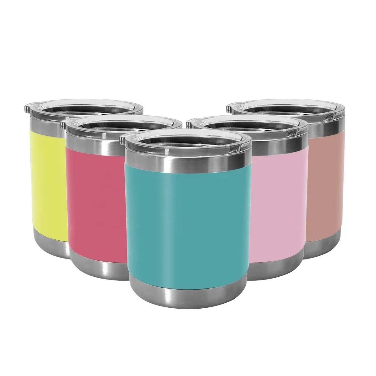 18/8 stainless steel vacuum insulated 10 OZ mini cute reusable wine tumbler wholesale cheap tumblers