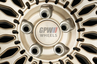Jantes forgées sur mesure GPW 2 pièces, finition champagne doré poli, 18 19 20 21 pouces, 5x112 pour Mercedes W204 Audi A4 B9 BMW E90 VW Golf