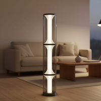 Lampe de bureau et sur pied LED moderne de luxe en métal et verre, blanc chaud, CRI 90 élevé, installation facile pour bureau, hôtel, salon, jardin