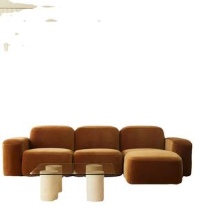 Sofá Modular Minimalista de Forma Cuadrada con Relleno de Espuma, Tapizado en Tela Moderna, Apto para Mascotas, Mueble de Sala de Estar, Estilo Nórdico, Ideal para Apartamentos Pequeños - Product Image 5