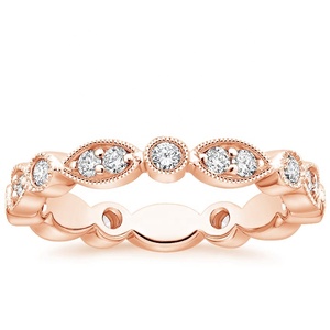 Di nuovo Modo Delicato di Alta Polacco Monili 10K Oro Mezza Eternity Art Deco <span class=keywords><strong>Anello</strong></span> di Moissanite Del Diamante Da Sposa Eterno Luxe <span class=keywords><strong>Tiara</strong></span> <span class=keywords><strong>anello</strong></span> - Product Image 6