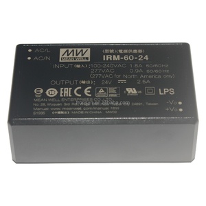 Módulo de Fuente de Alimentación Meanwell Autorizado IRM-60-24 de 60W AC/DC para Montaje en PCB, 24V 2.5A, Verde, para Uso Industrial - Product Image 3