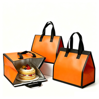 Bolsa Térmica Multiusos Aislada, Impermeable, de Tela No Tejida, con Revestimiento de Aluminio, para Almuerzo