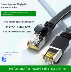 Câble Ethernet Cat7 10 Gigabit transfrontalier pour connexion haut débit <span class=keywords><strong>informatique</strong></span>, routeur réseau domestique haute vitesse Cat7 - Product Image 2