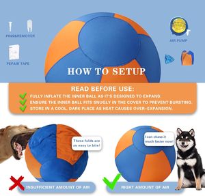 Blue Oxford Fabric Interaktiver selbst springender Herding Dog Toy <span class=keywords><strong>Ball</strong></span> für Hunde - Product Image 2