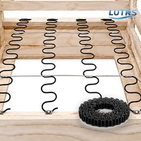 Ressorts en zigzag pour canapé courbé, ressorts serpent, ressorts en zigzag noirs, ressorts électrophorétiques sinusoïdaux pour sièges de meubles
