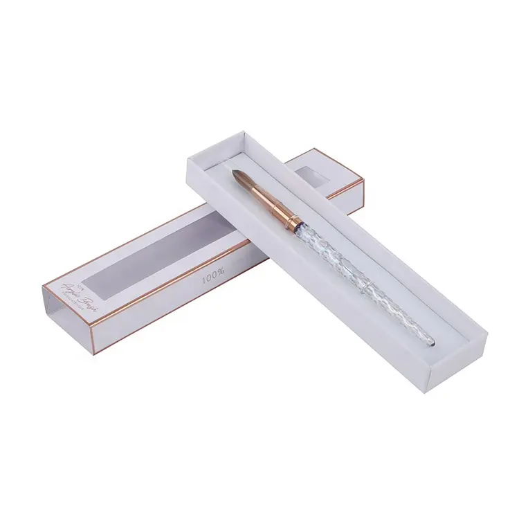 Kozmetik kalem tasarım oje kalem için kayan çekmece kutu özel logo baskı ile kağit kutu ambalaj