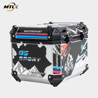Boîte à bagages arrière pour moto OEM ODM, 45L, grand espace, capacité de 50 kg, avec doublure de protection intérieure