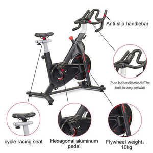 Vélo <span class=keywords><strong>de</strong></span> spinning d'intérieur Maketec en promotion, charge maximale 120 kg, pour usage domestique - Product Image 6