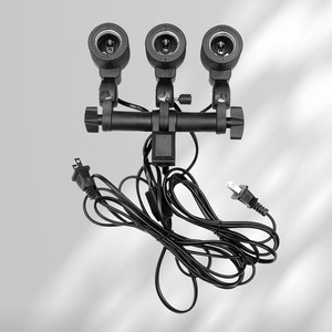 Triple E27 Lamp Head Universal Nylon Mount For Photography Fill Light Live Streaming Lighting With Switch Control - Product Image 2