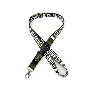 Customized Sublimation Polyester Lanyard,High quality heat transfer lanyards with mental plastic buckle id Card Holder Lanyard