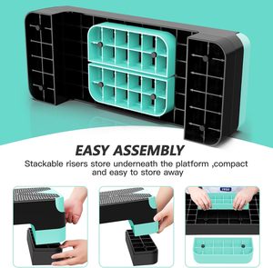 HALA-FS-1 Adjustable Fitness Aerobic <strong>Step</strong> Portable ABS Material Base Storable Stepper FIT <strong>STEP</strong> - Product Image 2