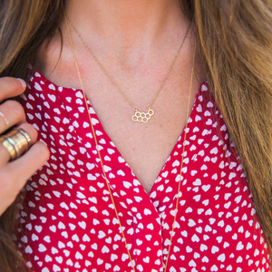 Collar Minimalista con Colgante <span class=keywords><strong>de</strong></span> Panal, Chapado en Oro <span class=keywords><strong>de</strong></span> 18K, Acero Inoxidable, Versículo Bíblico Religioso, Joyería Inspiradora <span class=keywords><strong>de</strong></span> Fe y Espíritu - Product Image 2