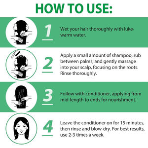 Batana Set sampo dan kondisioner, produk rambut tebal untuk wanita dan pria dengan minyak Batana organik mentah untuk pertumbuhan rambut - Product Image 5