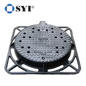 SYI China Foundry Custom High Quality Square Circular Ductile Iron Sand Casting Anti-Theft Manhole Cover Plant