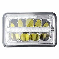 Boruit — phares led rectangulaires 4x6 pouces, projecteur lampe de travail
