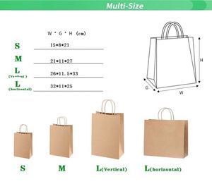 Bolsa de Regalo Navideña de Papel Kraft Reciclado de Alta Calidad con Diseño Nuevo para Compras con su Propio Logotipo - Product Image 3
