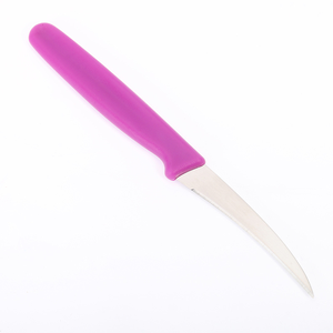 DF13 Sharp Curved Kitchen Utility <b>Knife</b> Stainless Steel Blade Green Non‑Slip Handle Perfect for Fruit Peeling Carving - Product Image 1
