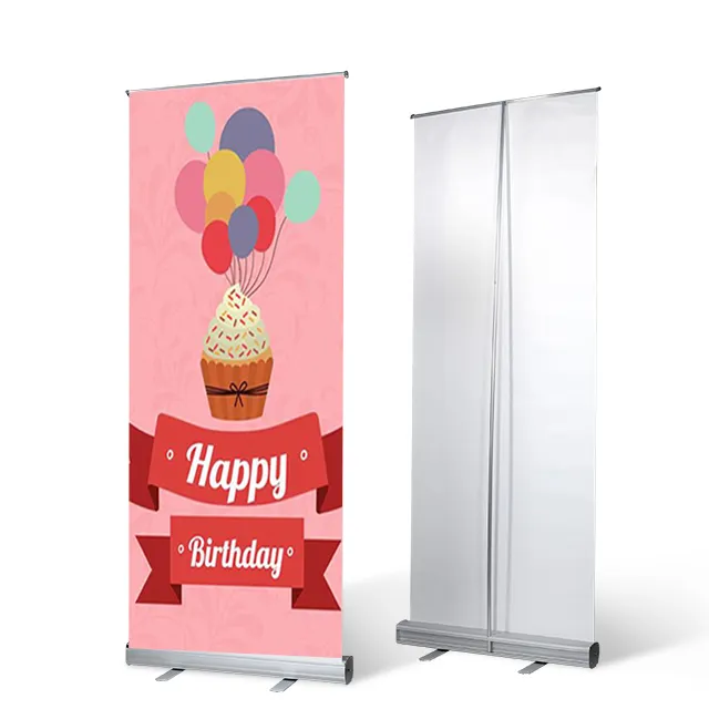 Retractable Banner Stand Roll Up Banner Advertising Display beach Stand Poster