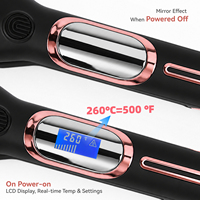 Ajustable para Uso en Seco y Húmedo, Temperatura Regulable 260 ° C 500 ° Plancha de Pelo con Placas de Titanio F, Calentamiento en 30 Segundos, Pantalla LCD MCH