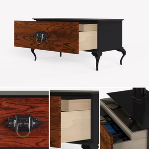 Modern Luxury <strong>Mahogany</strong> Finish Nightstand Elegant Bedroom Furniture Solid Wood <strong>Bedside</strong> <strong>Table</strong> with Drawer - Product Image 5