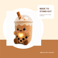 Peluche 4G IA parlante en forme de Bubble Tea pour enfants, apprentissage sans écran, soutien émotionnel