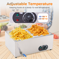 Bain-marie électrique en acier inoxydable de haute qualité, capacité de 150 L, contrôle automatique de la température, équipement multiple