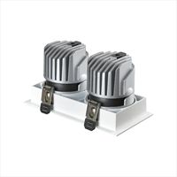Spot LED d'intérieur IP20, luminaires de plafond 12W, 15W, 20W, 2*12W, 2*15W, 2*20W, anti-éblouissement COB : Salon, Bureau, Entreprise, Hôtel