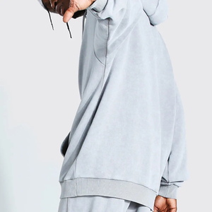 Latest Fashion Men Pullover Acid Wash Winter <b>Tracksuits</b> Breathable Design 100% Cotton Oem Service Pullover Acid Wash Sweatsuits - Product Image 5