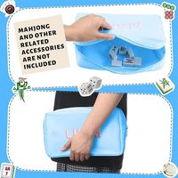 Nouveau Sac de Rangement Brodé de Luxe Portable pour Tuiles de Mahjong 2026, Pochette Cosmétique Durable, Sac de Transport pour Accessoires de Jeu
